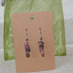 Faux Stone Shepherd Hook Earrings (NWOT)